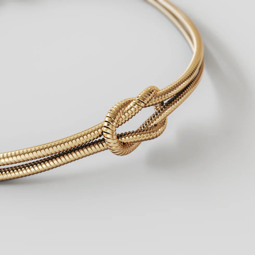 Náramek s věčným uzlem